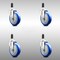 Service Caster 5 Inch 316SS Blue Polyurethane Swivel 1-3/8 Inch Expanding Stem Caster Set SCC SCC-SS316EX20S514-PPUB-BLUE-138-4 - alternate 3